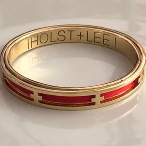 Holst + Lee Signature Gold/Red Bangle